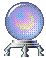 a gif of a sparkling crystal ball